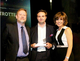 Image L-R: Mark Fenn from  Microbiological Solutions; Carl Hasty from Smart Currency Business; The Brave & The Bold host Natasha Kaplinsky