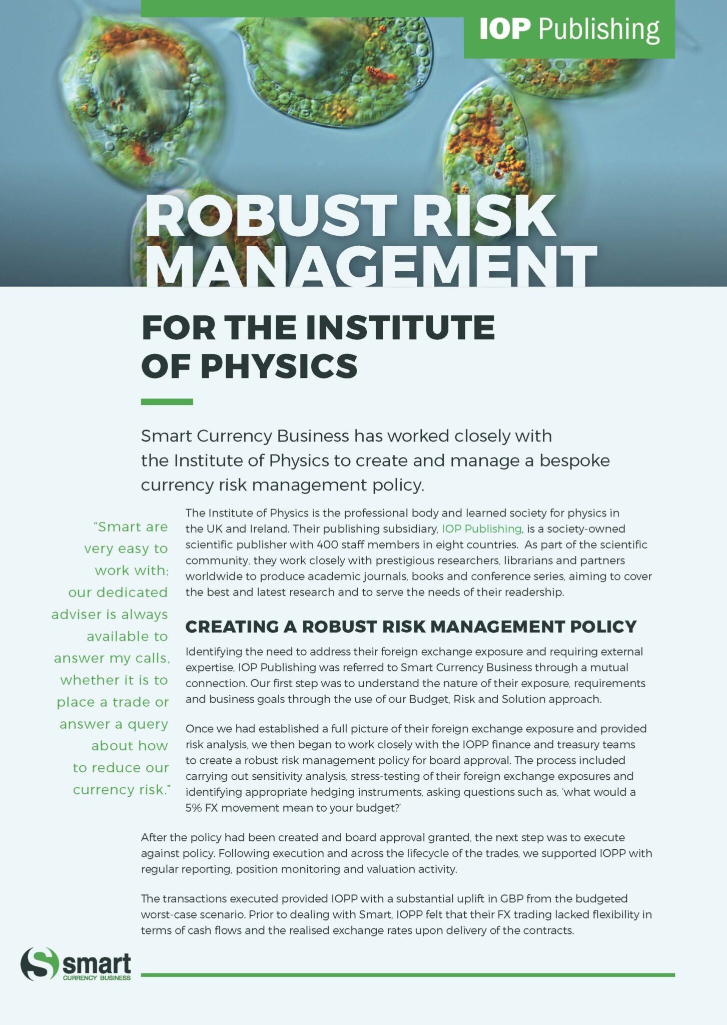 Institute of Physics Case Study