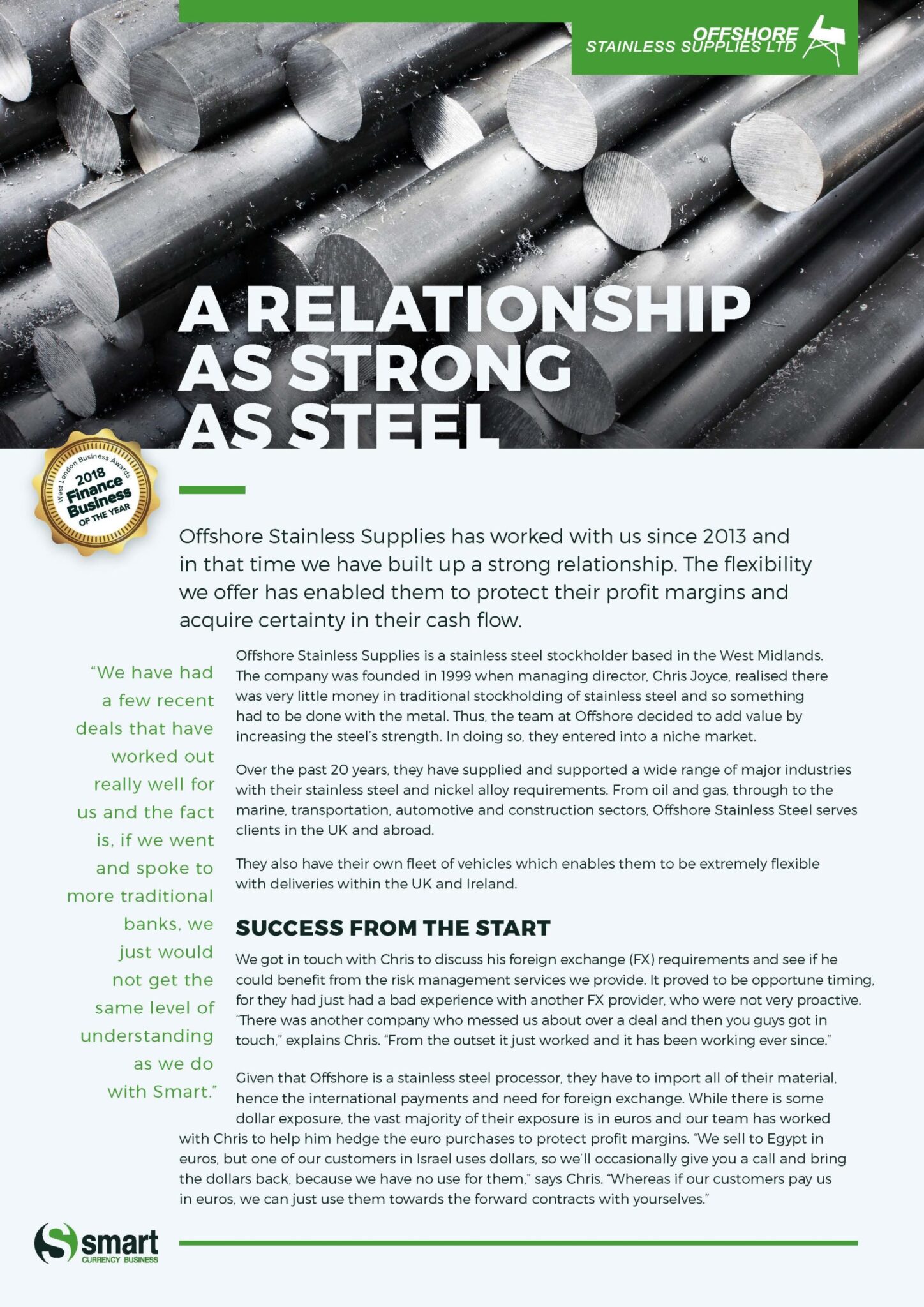 Offshore Stainless Supplies Case Study Offshore Stainless Supplies Case Study