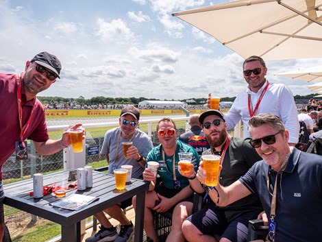 Referral incentive winners enjoying their day at Silverstone