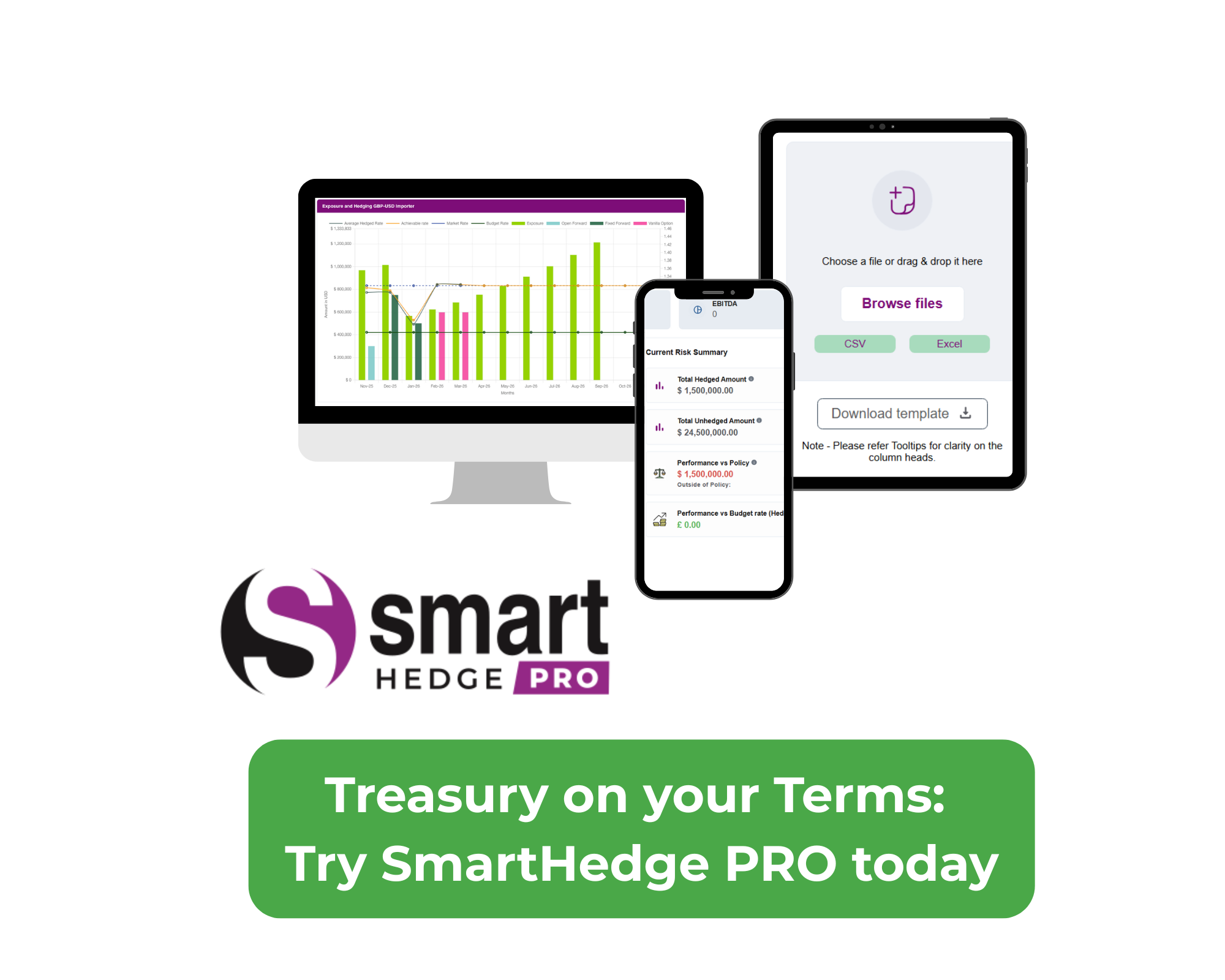 Try our new treasury management solution, SmartHedge PRO SmartHedge PRO