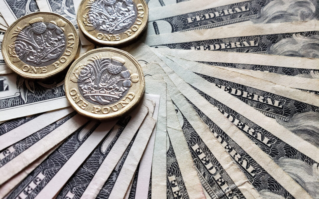 Record earnings send sterling to 15-month high against dollar