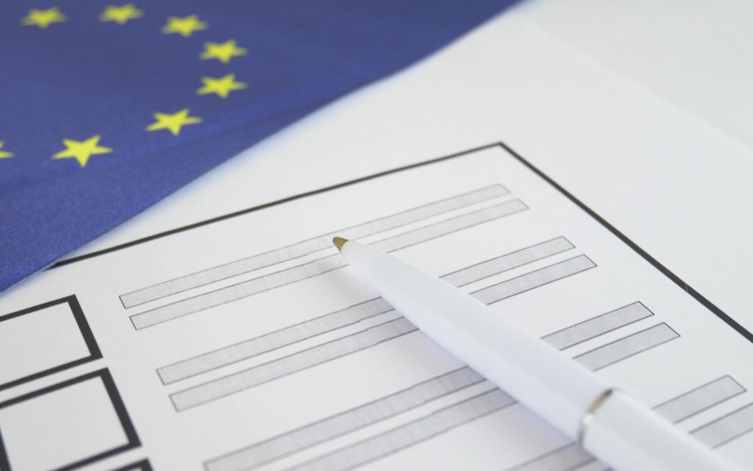 Pound down as European elections begin