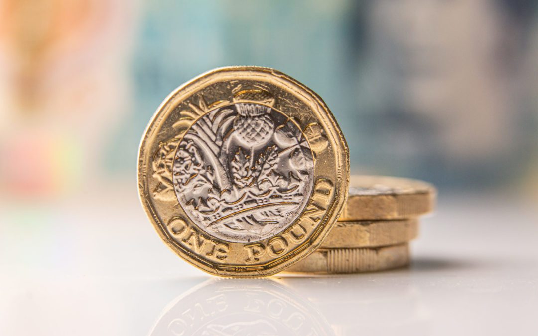 Pound up against euro after choppy day