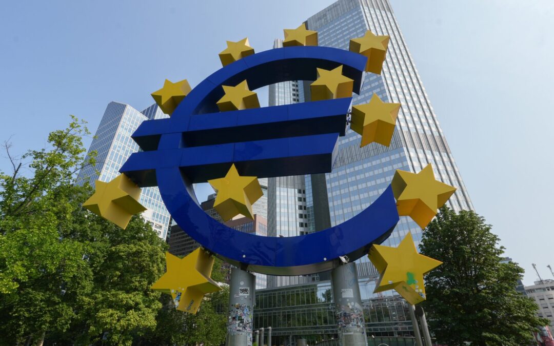 Pound eases as the ECB decides
