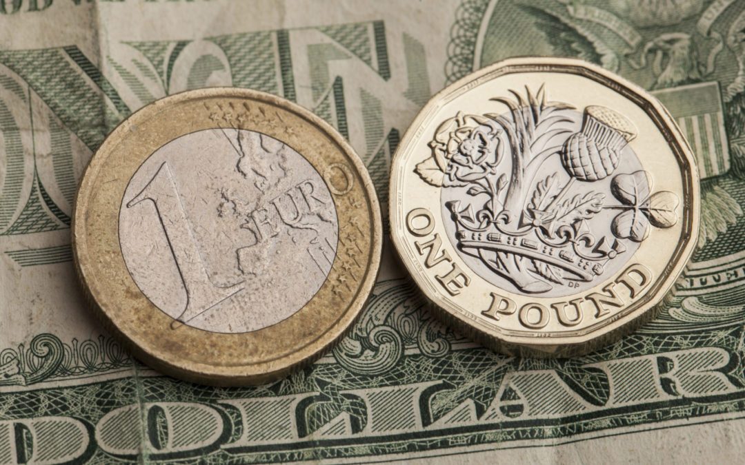 Sterling gains against weaker euro and dollar
