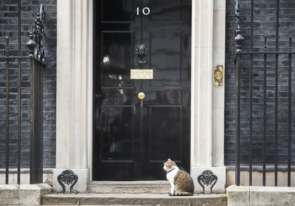 A view of Number 10 Downing Street, where the prime minister's future is in doubt